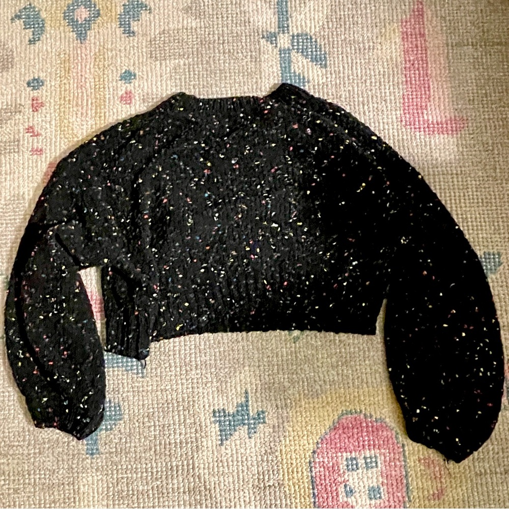 Confetti Cropped Favlux Sweater